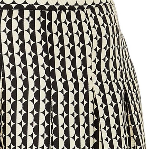 Oscar de la Renta Pleated Chiffon Wide Legs Pants - Picture 2 of 4